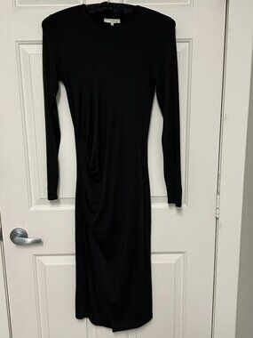 Vince Black Midi Dress Sz S